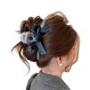 2025 New Elegant Velvet Bow Hair Claw Clip Large Claw Clip for Women with Non-Slip Grip Elegant Updo Bun Maker for Thick Hair