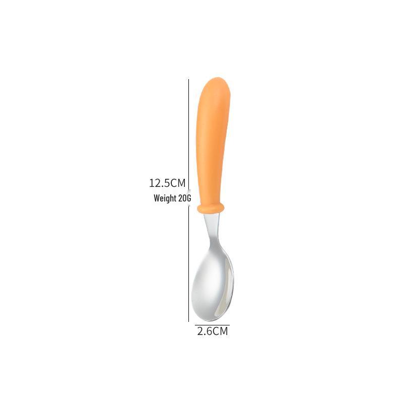 

304 Stainless Steel Portable Baby Training Cutlery Set – Spoon & Fork for Kids