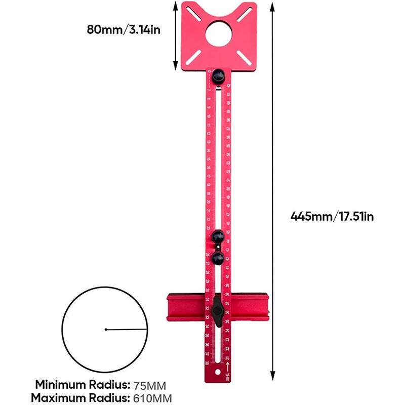 3 In 1 Router Milling Groove Bracke With Base Multifunctional Auxiliary Circular Drilling Machine Woodworking Cutt Milling Tool