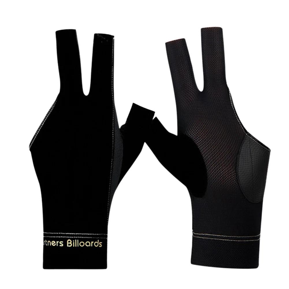 Open Fingers Pool Gloves Non-Slip Spandex Snooker Billiards Match Gloves Left/Right Hand Pool Cue Gloves Billiard Accessories