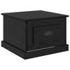 Coffee Table Black Oak Look 50 X 50 X 35 Cm Engineered Wood