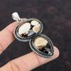 Peanut Wood Jasper Pendant Handmade Elegant Jewelry 925 Sterling Silver Pendant Gemstone Pendant Gift For Mom Vintage Pendant Silver Jewelry