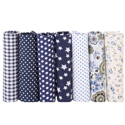7 db / készlet 100% Pamut Batik Varró Kézműves Szövet DIY Pénztárcához Párnahuzathoz (S)