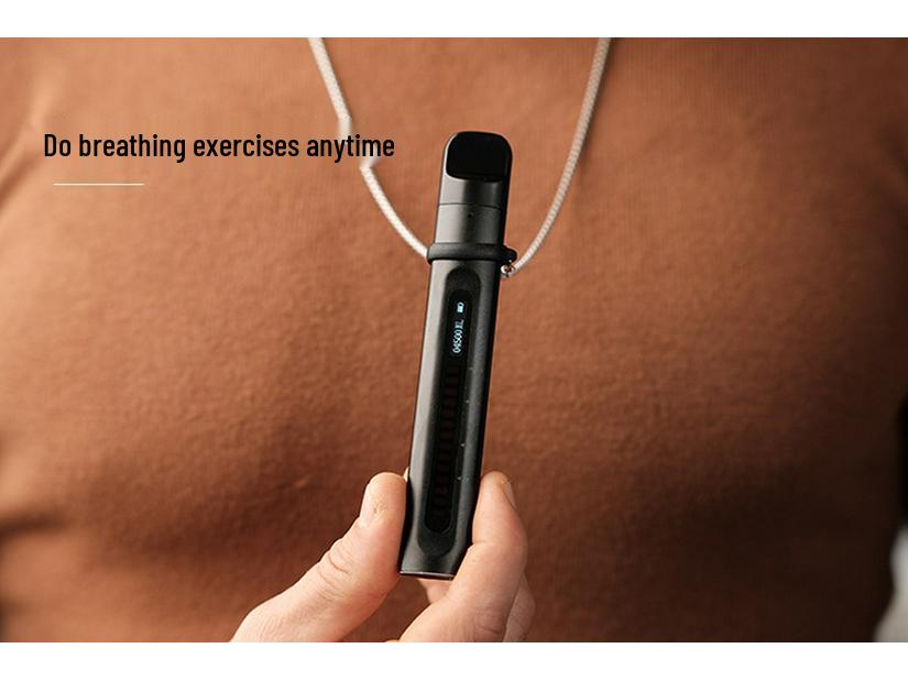 BreathThru Lung Trainer: Portable Breathing Exercise Device with Vital Capacity Meter