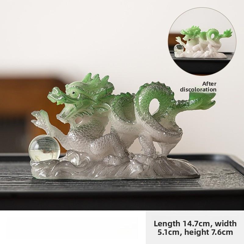 

Чайная фигурка Золотой дракон играет с жемчужинами привлекает богатство Сянлун чайный столик чайный поднос чайный столик чайный сервиз можно поднимать чай играть