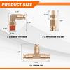 Air Line Kit For Air Spring Bag Suspension With Fittings, 30 FT PA Hose Truck Airbag Line With 1/4 NPT DOT Air Fittings, Replacement Valve For Airbag