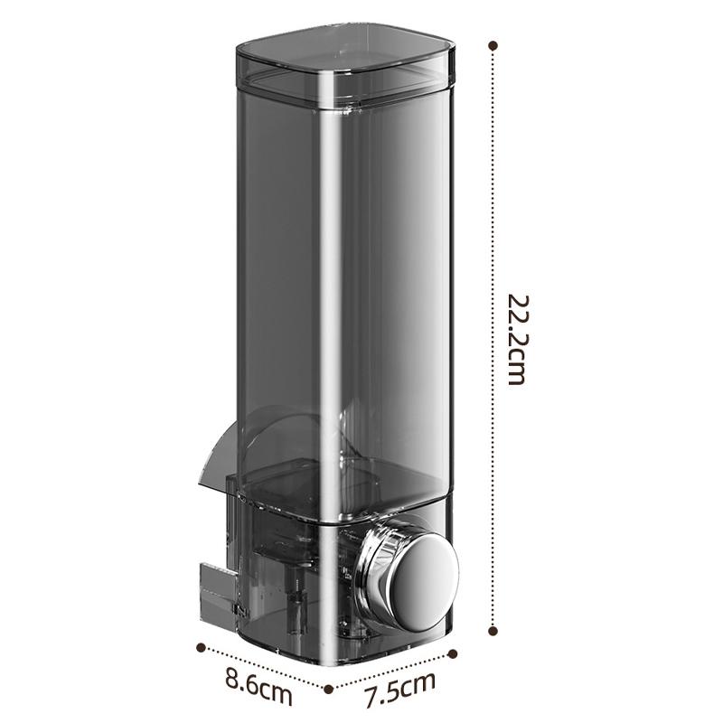 Wall Mounted Soap Dispenser No-Drill Installation Shampoo Gel Dispenser Press Pump Liquid Soap Container for Bathroom Hotel Home