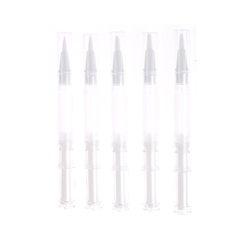 5Pcs 3Ml Travel Empty Twist Pen With Brush Cosmetic Container Nail Oil Lip Balm