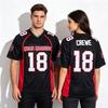 Paul Crewe Mean Machine Maglia da Calcio Nera Rossa Scollo a V Rete Manica Corta Maglia Sportiva Film Cosplay Uniforme Costume da Festa Top