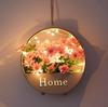 Artificial Wall Hanging Flower Planter Creative Round Modern Storage Shelf Basket Artificial Flowers Balcony Living Art Decor