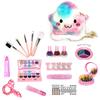 Girls Makeup Kit for Kids Children s Makeup Set Girls Princess Make Up Box Nontoxic Cosmetics Kit Toys Pretend Play