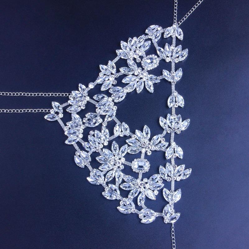 European and American Fashion Accessories, Exaggerated Rhinestone Masks, Dance Party Performances, Half-face Crystal Masks