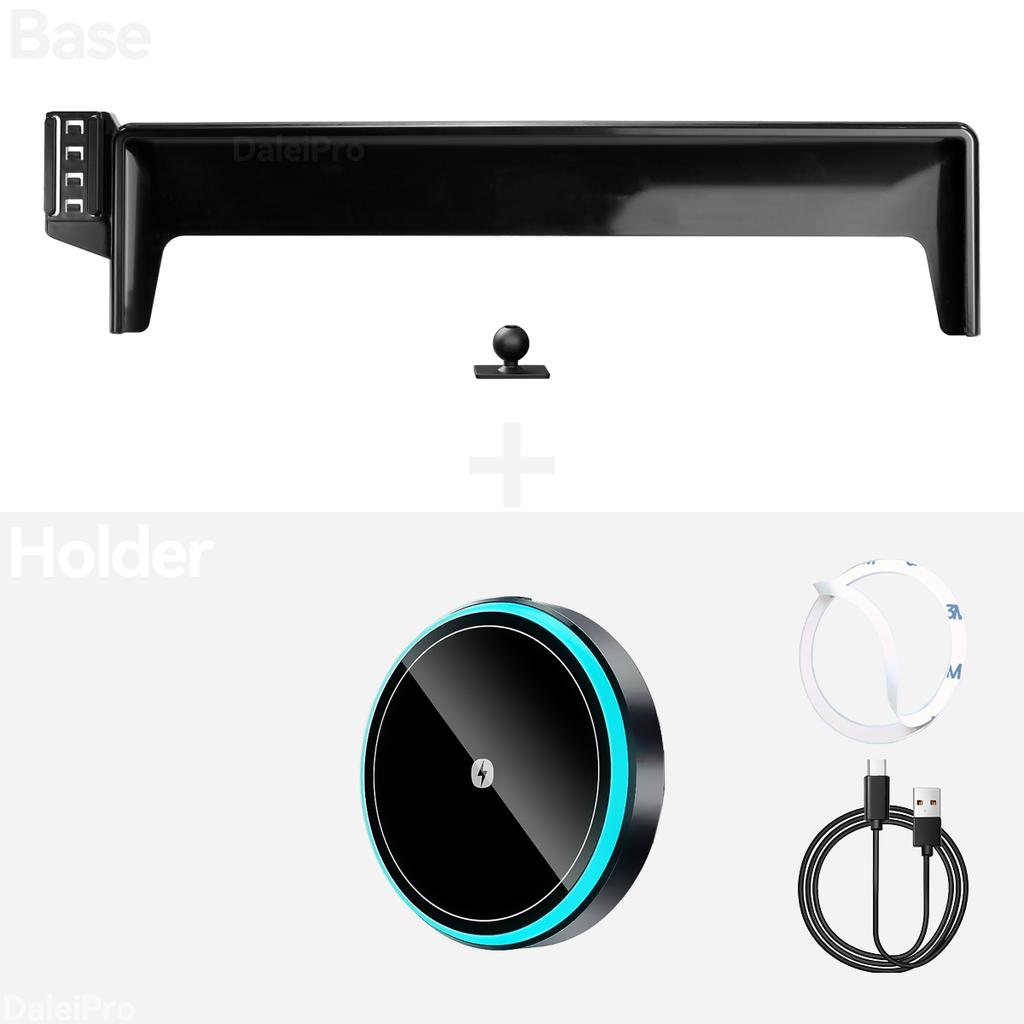 Car Phone Holder For BYD Leopard 8 2025 2026 Car Screen Fixed Clip Wireless Charger Phone Mount Car Phone Charger for Denza B8