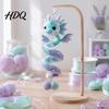 Handgefertigte Drachenskulptur DIY Spiral-Hängeornament-Set Einfache Montage Dekorative Kunsthandwerk Dekoration Handgefertigtes Häkelset für Zuhause Klassenzimmer