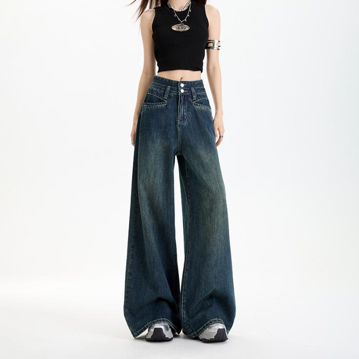 Ultra-Soft High Waist Slimming Denim Culottes – Light Blue