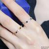 Shangjia Starry Sky 18k Rose Gold Honeycomb Ring – Niche Design, High-End Feel
