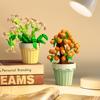 Block Flower Valentine's Day Multi -meat Potted Plastic Plasma Decoration Puzzle Assembly Building Block Toys