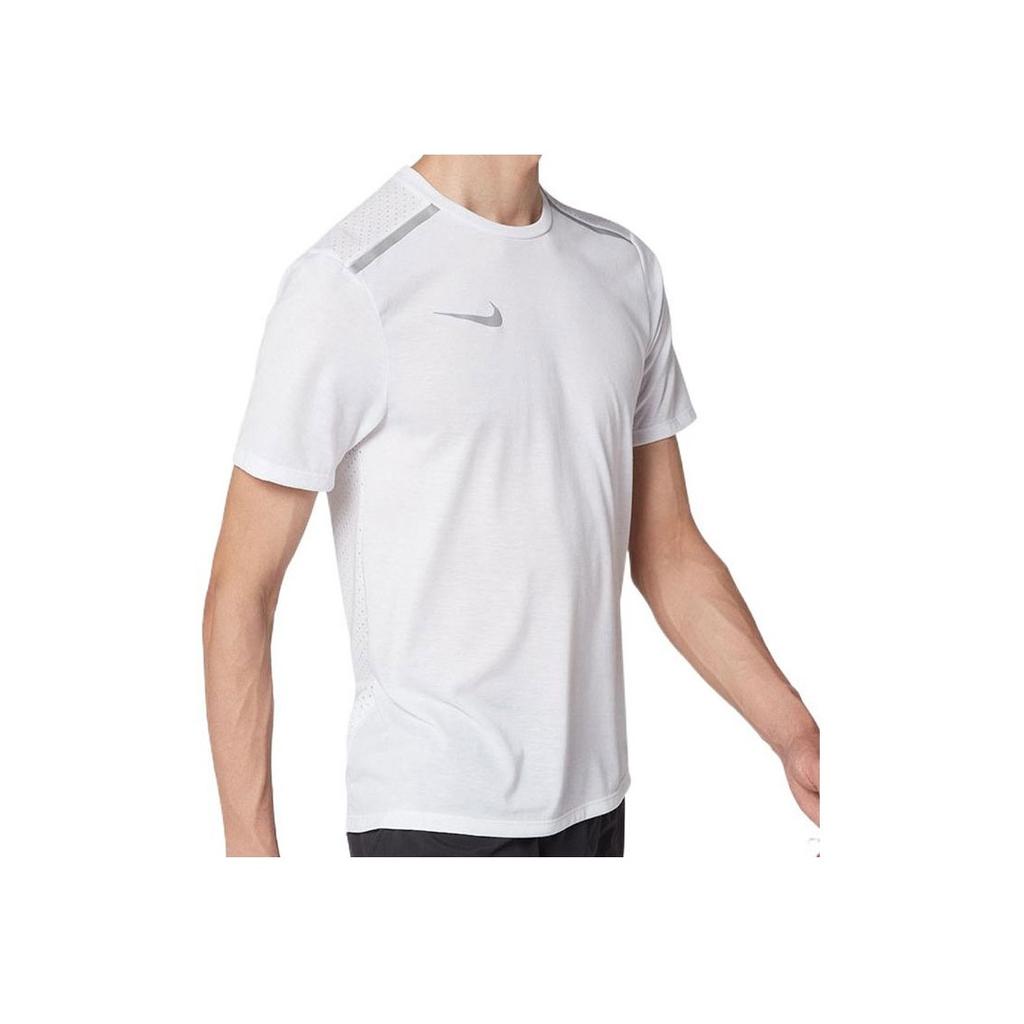 Nike Quick-Dry Breathable Sports Training Short Sleeve T-Shirt Men Tops White 892814-100