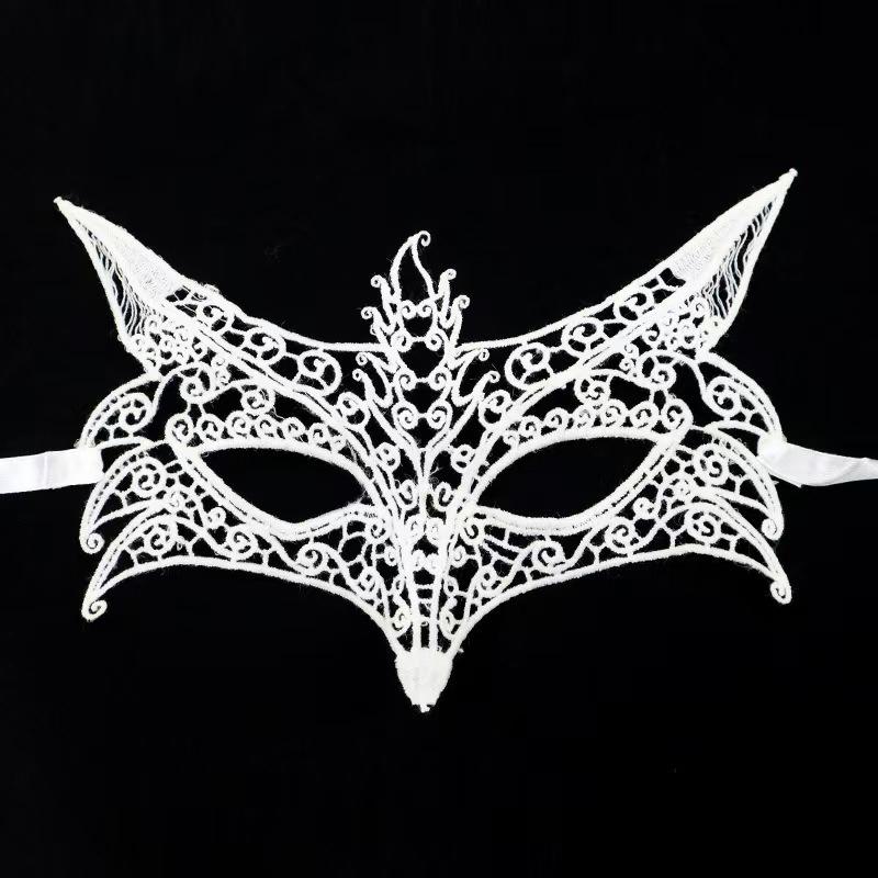 Black Sexy Lingerie Lace Mask Half-face Cosplay Party Fun Cute Face Eye Mask