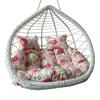 Cuscino per Divano Doppio con Motivo Floreale a Fiori per Arredo Casa e Comfort