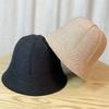 Summer Ice Silk Bucket Fisherman Hat Women Sun Protection Sun Hat Big Head Circumference Ins Trendy Women's New 2023