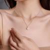 Zircon Necklace Can Be Turned Pendant Clavicle Chain Campus Style Simple Jewelry