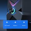ONIKUMA USB Verdrahteter Lautsprecher RGB Coole Beleuchtung Super Bass Subwoofer HiFi Audio Für Spiel 3D Surround Musik Für PC Laptop 60 MM Einheit Mini Lautsprecher