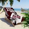 Texas A&M Aggies Print Beach Towel, Large Soft Quick Dry Towel for Beach Camping Swimming