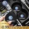 VOLKSWAGEN VW 2 vnt. Odinis padėkliukas puodeliui nuo triukšmo Vandens puodelio padėkliukas Pagalvėlė Volkswagen Beetle T-ROC Tiguan Passat Golf Polo Toua