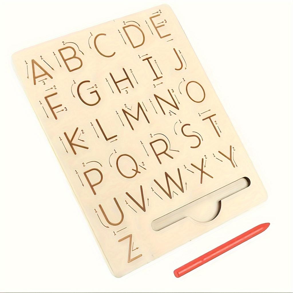 Double Sided Letter Writing Board for Home Learning Aids Puzzle Hand Eye Coordination Practice Educational Board