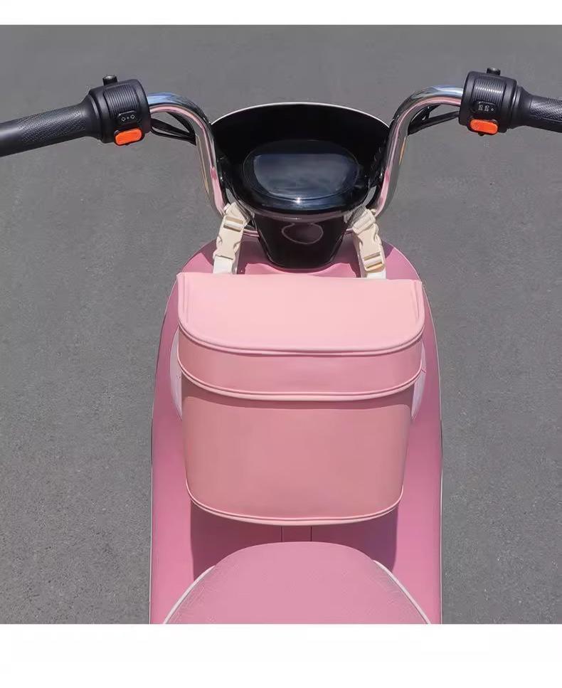 

Electric Bicycle Waterproof Storage Bag Front Handlebar Rear Trunk Organizer Multifunction Pouch New розовый