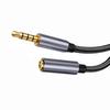4 Pole 3.5mm Audio Extension Cable Male To Female Nylon Braided Microphone HiFi Sound for Headphone Laptop Telephone MP3