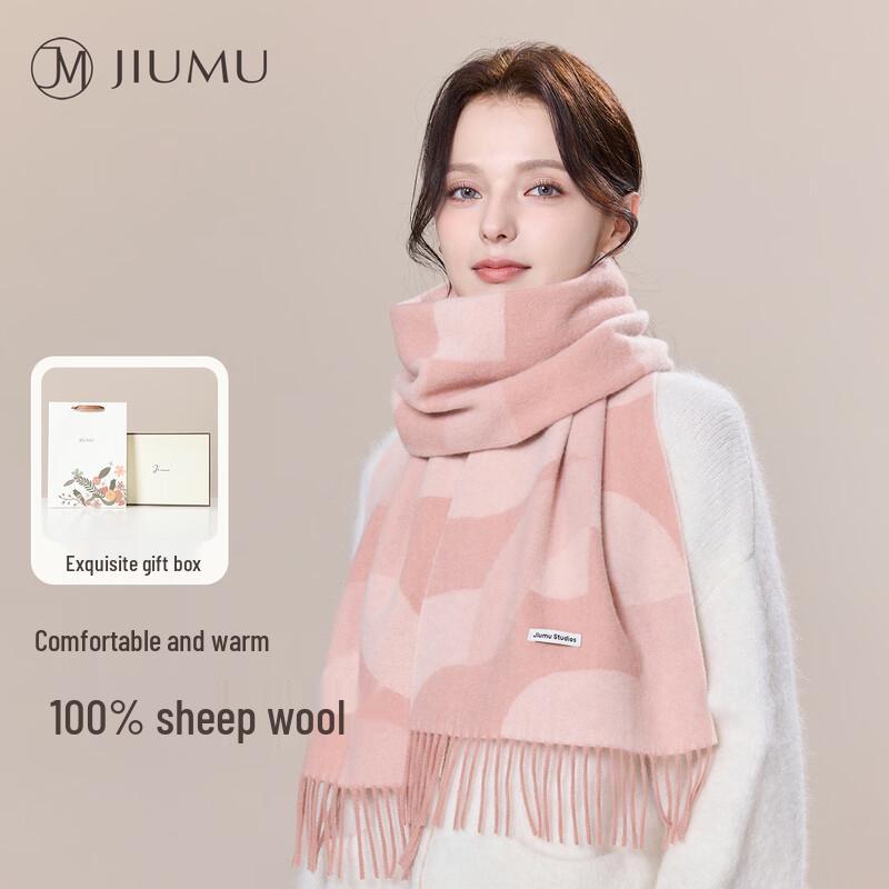 

JIUMU Women s 100% Pure Wool Scarf & Shawl