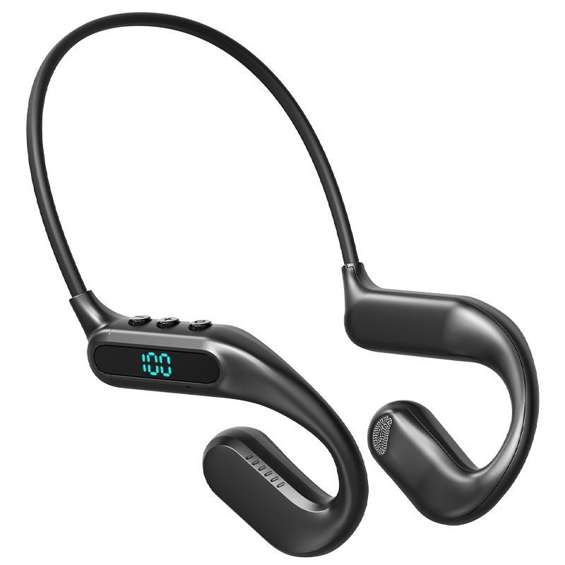 T80 Bone Conduction Headphones Wireless Bluetooth Led Display Earphone Stereo Sports Headset Wireless Headset Bluetooth 6.0