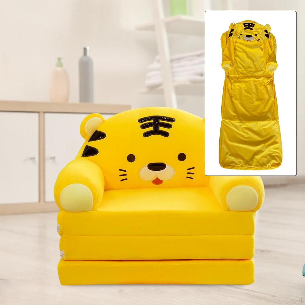 Children Couch Backrest Armchair Slipcover Cartoon Foldable Kids Sofa Cover
