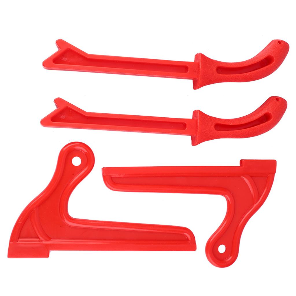 4Pcs Safety Plastic Woodworking Protective Hand Saw Push Sticks Tool For Carpentry(Red)