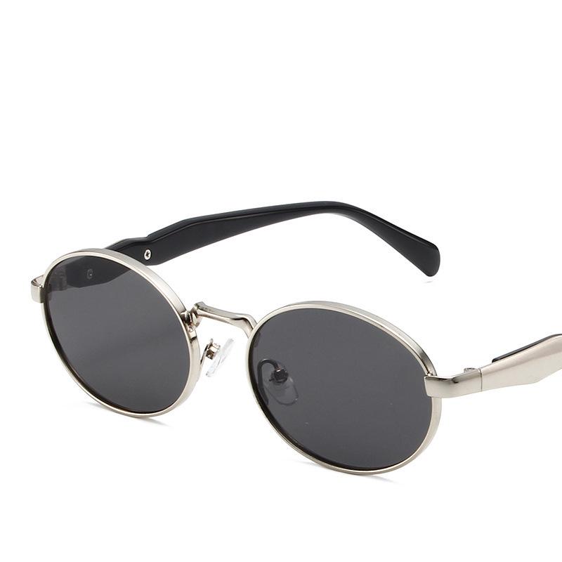 2025 Retro Full-Frame UV Protection Metal Sunglasses - Small Fashionable Design