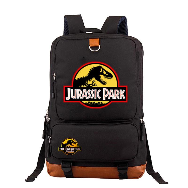 Jurassic Park Dinosaur Print Teen Student Schoolbag Large Capacity Travel Bag Casual Versatile