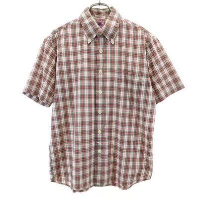 PHENOMENON Made In Japan Check Pattern Short Sleeve Button Down Shirt M Men's Used
