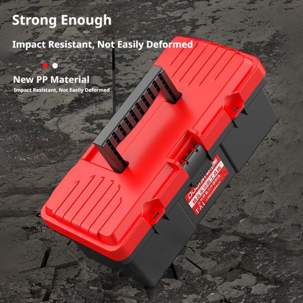 Small Toolbox Easy Access Handled Heavy Duty Handle Maintenance DIY Tool Storage For Vehicle Car Home Office Workshop Garage