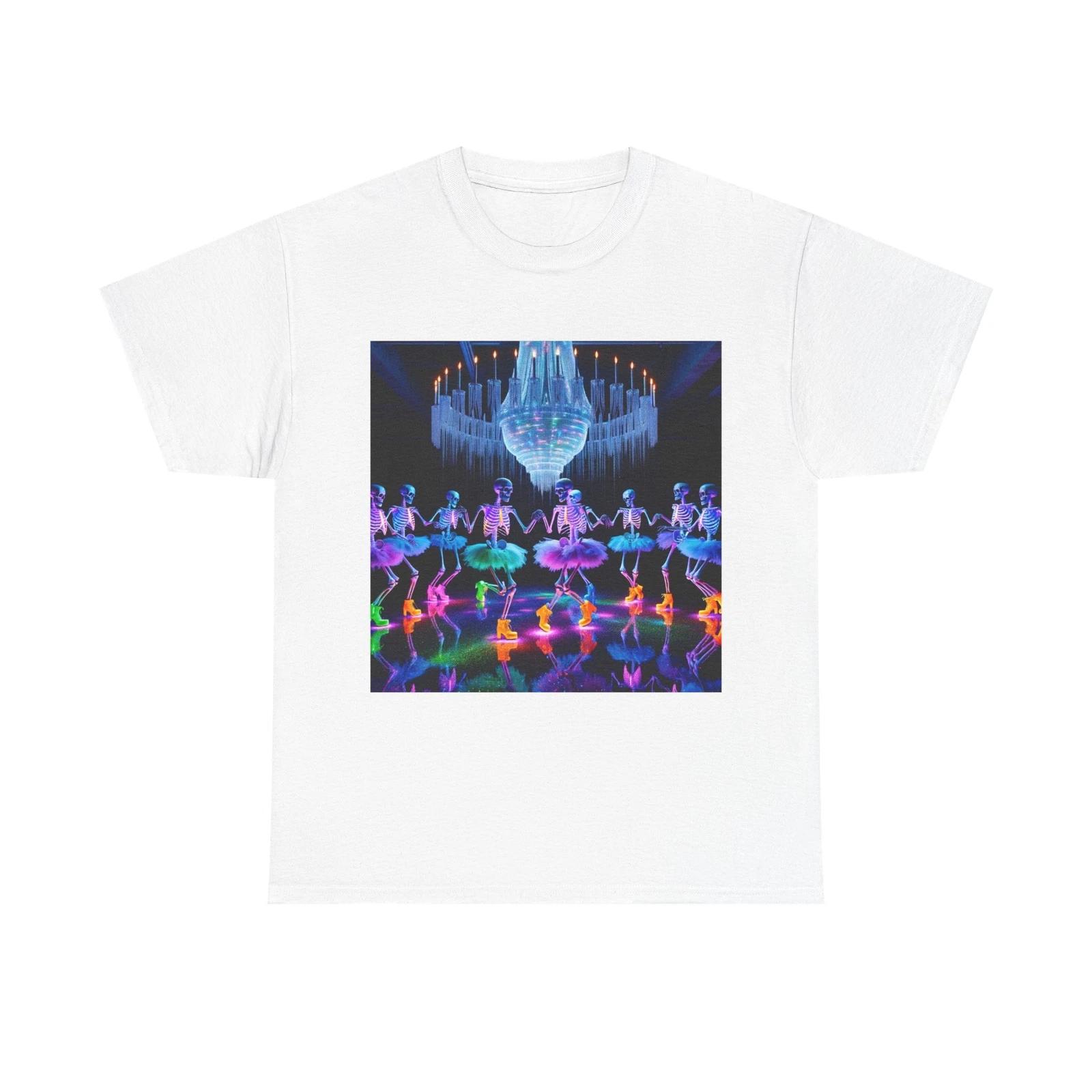 Unisex Adult T Shirt Neon Necrodancer Ballroom S