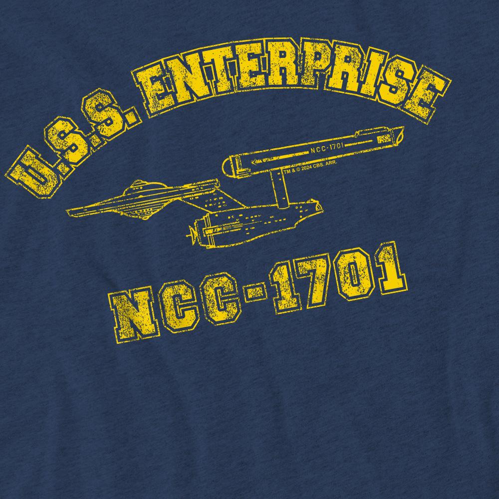Star Trek Unisex Adult Enterprise Athletic T-Shirt