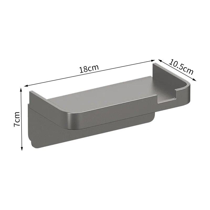 Держатель для туалетной пластиковой бумаги Стеллаж для хранения Кухонные полотенца Размещение бутылок с приправами Стена в ванной комнате Рулон бумаги для хранения телефона A серый 645₽