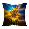 Sunflower Print Pillowcase Office Living Room Home Pillowcase Car Ornaments
