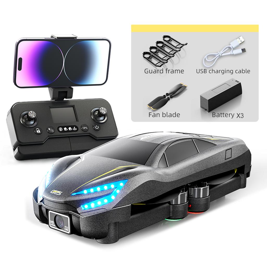 Fjärrstyrd Fyrhjuling med Dubbelkamera 8K Flygande Bil Flygplan Borstlös Motor med Optiskt Flöde