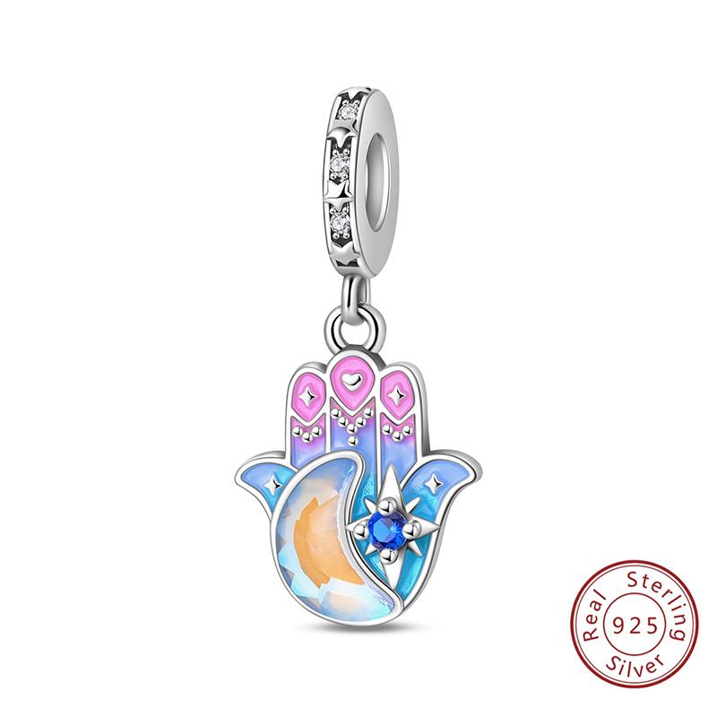 Compatible With Authentic Original Copper Metal Charm Bead Components Bead Components Luminous Magic Forest Deer Elf Charm Bead Components Designed