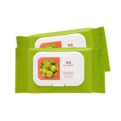 Daily Fresh Moist Olive Cleansing Tissue 60 Sheets × 2 (1+1 Special Set) (3 Options)