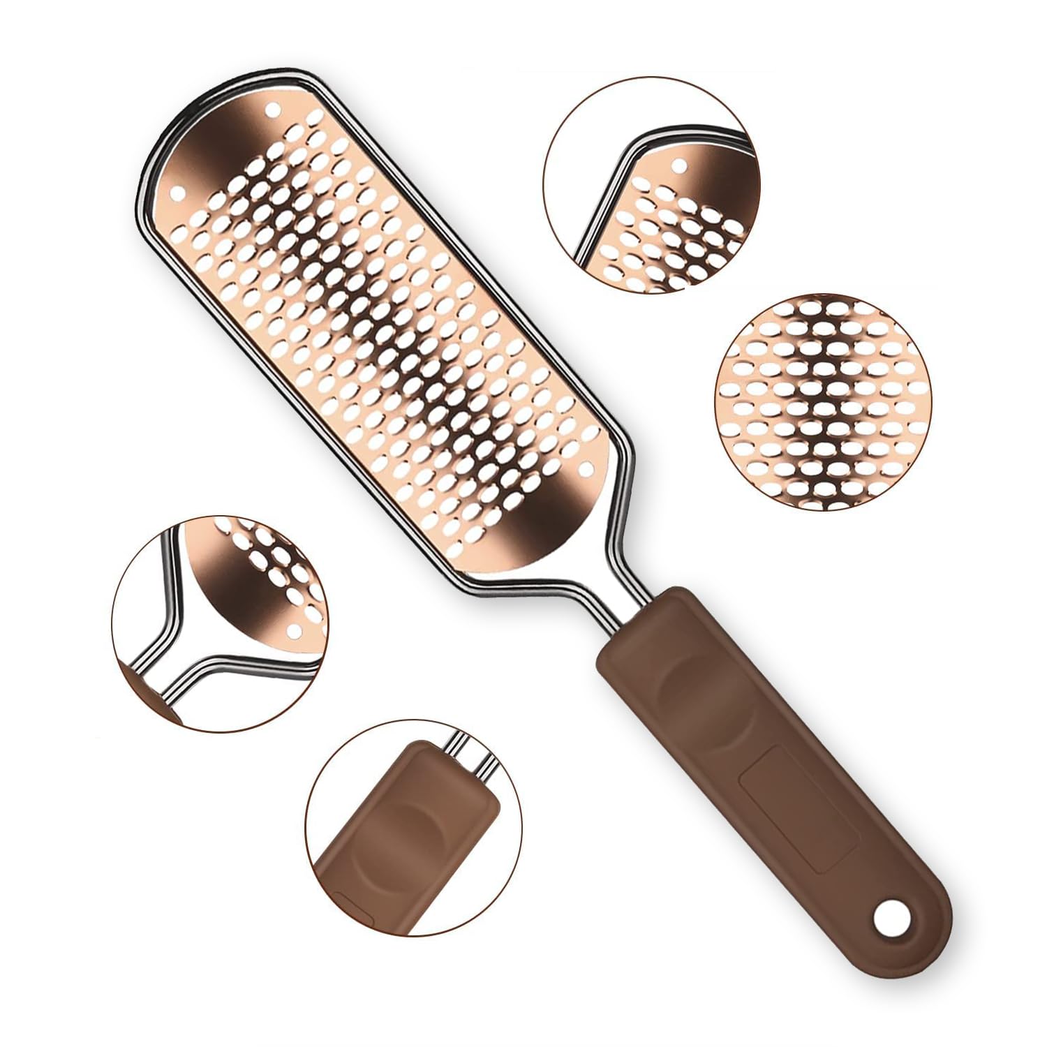 

ASXMYAQ Foot Callus Foot Pedicure Stainless Steel Foot Heel Callus Callus Hard Skin Remover for Wet and Dry Feet File, Remover, Scraper, Tool, Rasp,