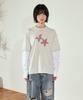 Cabisi Check Twin Star Layered Ls Tee Oatmeal(Cv2Ffut578A)