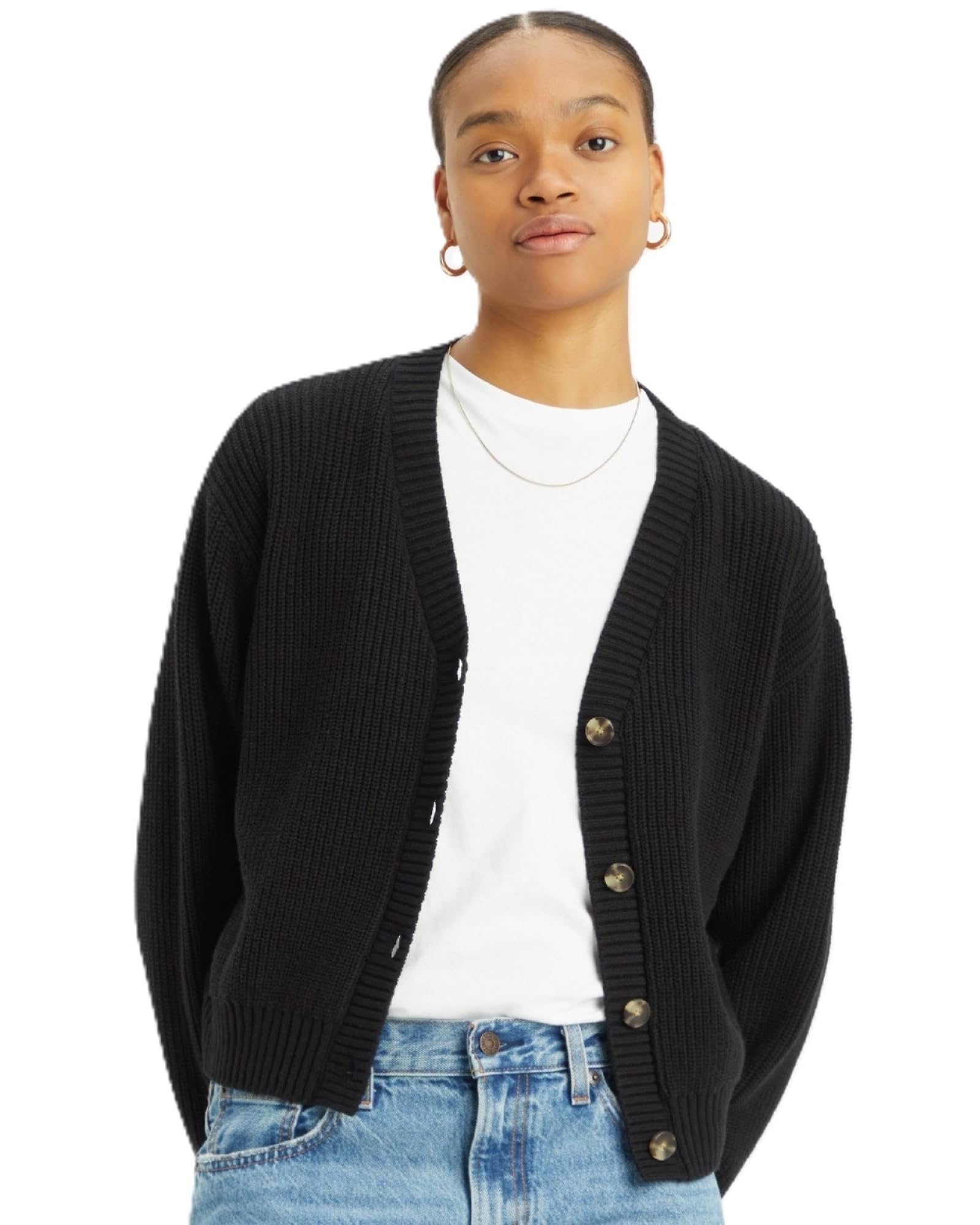 Levi s Cardigan SNOWFLAKE Knit V-Neck Cardigan Women s A8728-0004 US S